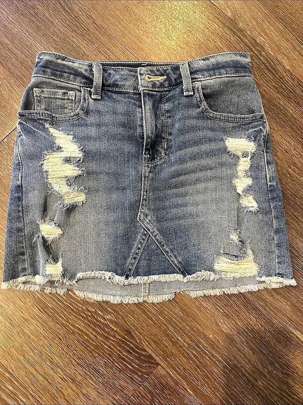 Hollister High-Rise Denim mini skirt